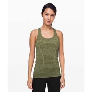 Lululemon Swiftly Speed Racerback Field Green Tank Top Sz S